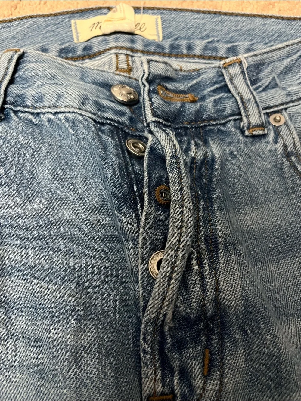 Madewell Dean Easy Straight, Light Wash